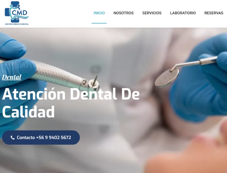 Sitio web del centro médico Daricam creado por Creador Webs